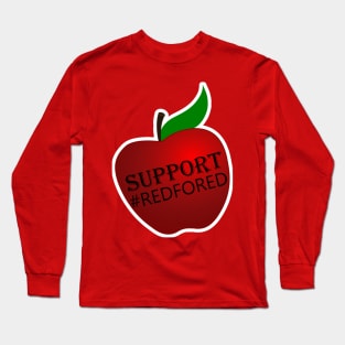 Teacher Support Wear Red for Public Ed School Support Shirt Long Sleeve T-Shirt